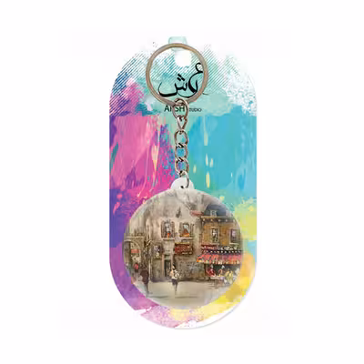 جاکلیدی عرش مدل فانتزی نقاشی شهر کد Asj1295