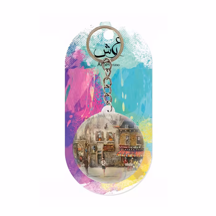 جاکلیدی عرش مدل فانتزی نقاشی شهر کد Asj1295