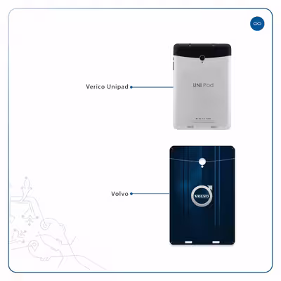 برچسب پوششی ماهوت مدل Volvo مناسب برای تبلت وریکو Unipad