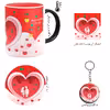 ست هدیه ماگ حرارتی مدل روز عشق طرح عاشقانه کد M84