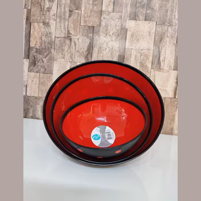 کاسه هپی لایف مدل خالخالی مجموعه 3 عددی