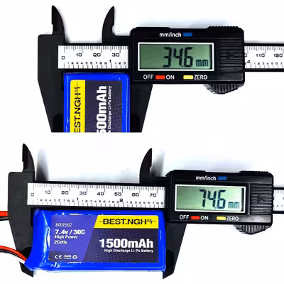 باتری لیتیومی بست ان جی اچ مدل HP-30C-803562 ظرفیت 1500 میلی آمپر ساعت