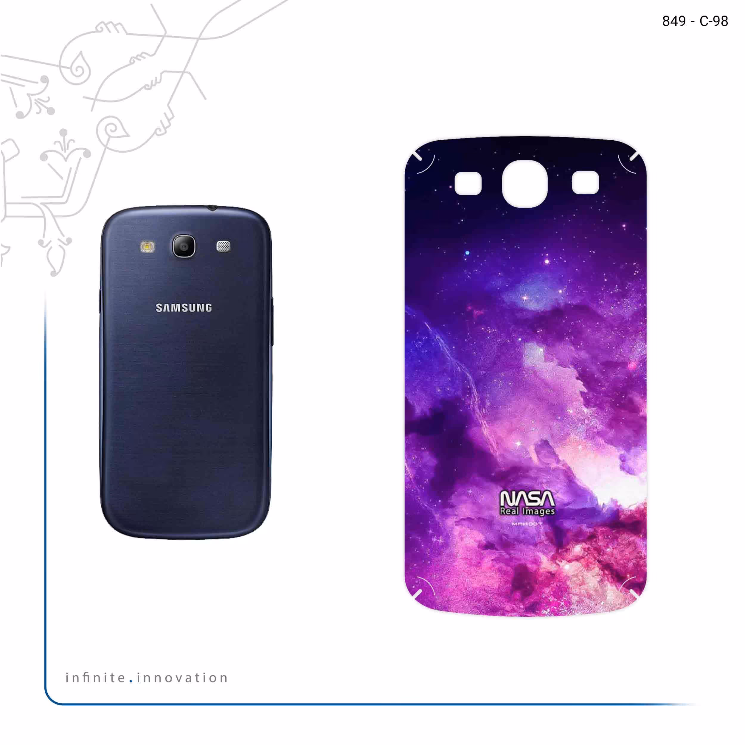 برچسب پوششی ماهوت مدل Universe b NASA 12 مناسب برای گوشی موبایل سامسونگ Galaxy S3 Neo