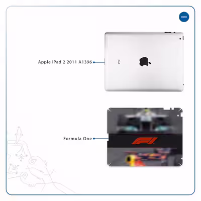 برچسب پوششی ماهوت مدل Formula One مناسب برای تبلت اپل iPad 2 2011 A1396