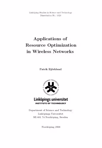 خرید و دانلود نسخه کامل کتاب Applications of resource optimization in wireless networks