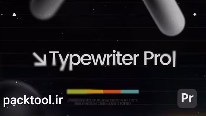 دانلود پروژه آماده پریمیر پرو متن با افکت ماشین تحریر Typewriter - پک تول