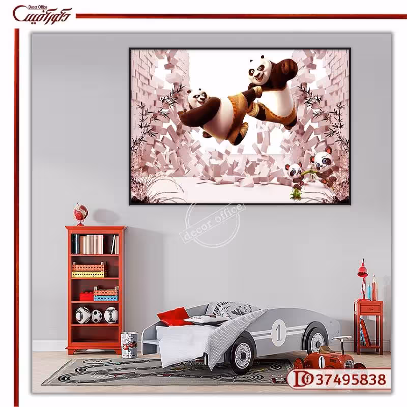 تابلو دکوراتیو پاندای کونگ‌فوکار R37495838