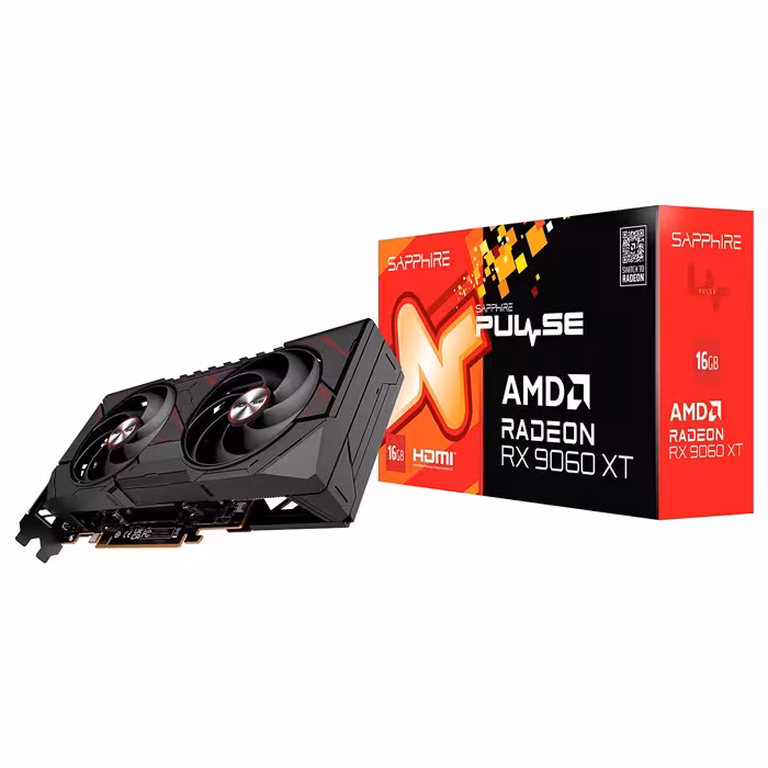 کارت گرافیک سافایر مدل   PULSE AMD Radeon RX 9060 XT 16GB
