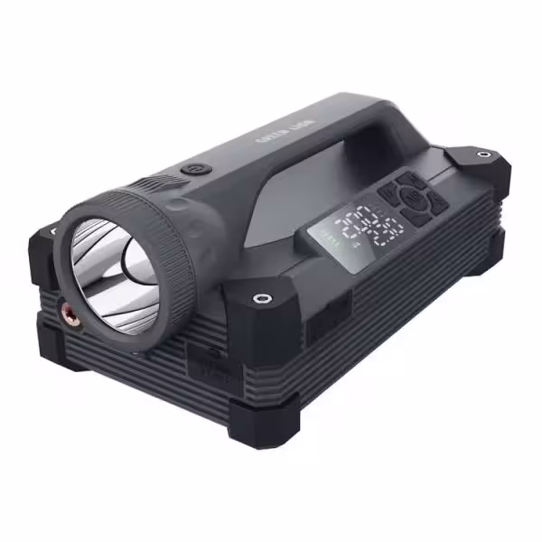 پاوربانک 24000 و کمپرسور باد و جامپ استارتر خودرو گرین لاین Green Lion JX66 Jump Starter GNJX66JSTGY