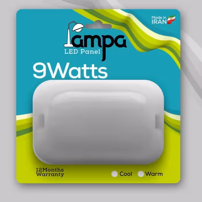 چراغ تونلی 9 وات  led کارتن 20 عددی مناسب برای حیاط انباری پارکینگ چاله اسانسور یکسال ضمانت 