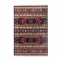 گبه ماشینی دنیای فرش کد 502S زمینه سرمه ای