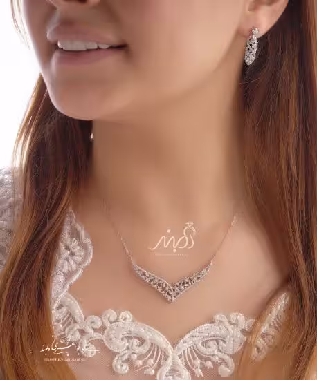 💍نیم ست جواهری میکروزنجیری خاص و پر طرفدار با طراحی ژورنالی  نقره عیار 925 (N_4088)