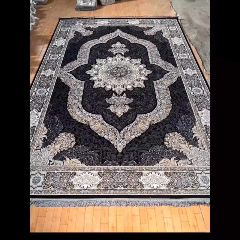 فرش ماشیــنی 500شانــه تراکـم 1000طرح کارینــاسایز 6متری(100درصـــد نخ اکرلـــیک)