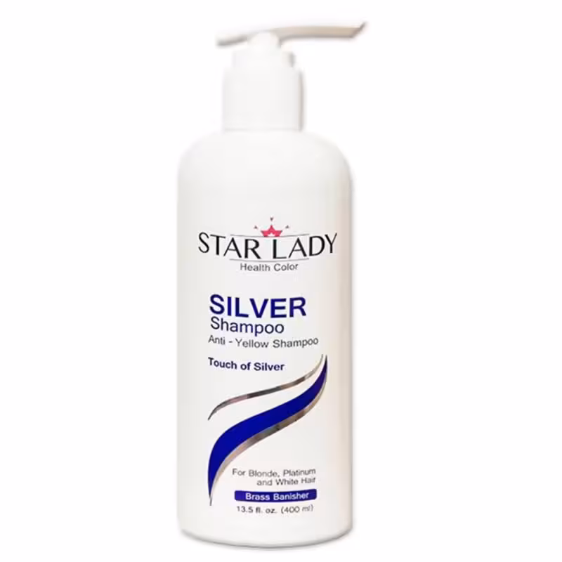 شامپو ضد زردی استار لیدی مدل Silver – حجم 400 میلی لیتر