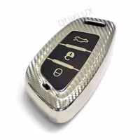 کاور سوییچ TPU طرح کربن شاهین ریموت کیلس لاکچری MP – رنگ نقره ای