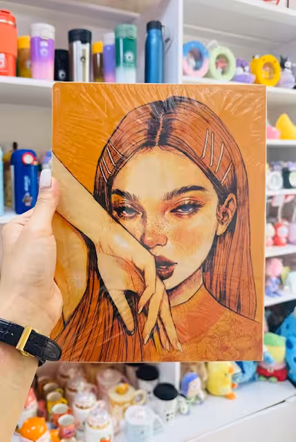 کلاسور فانتزی طرح دخترمونارنجی