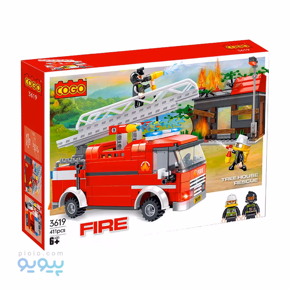 لگو آتش نشانی کوگو ایتم3619 عمده و کارتنی