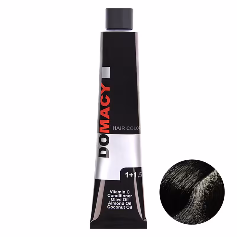 رنگ مو دوماسی سری دودی شماره 4.1 حجم 120 میلی لیتر رنگ قهوه ای دودی متوسط