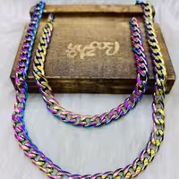 ست گردنبند و دستبند استیل کارتیر هلوگرامی2