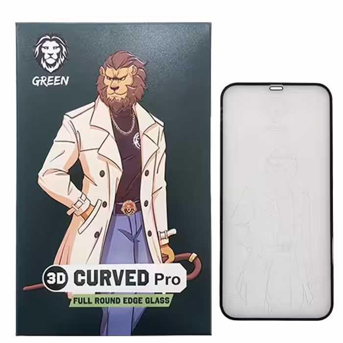 محافظ صفحه نمایش گرین مدل Curved-Pro مناسب برای گوشی موبایل اپل iPhone 12 Pro Max
