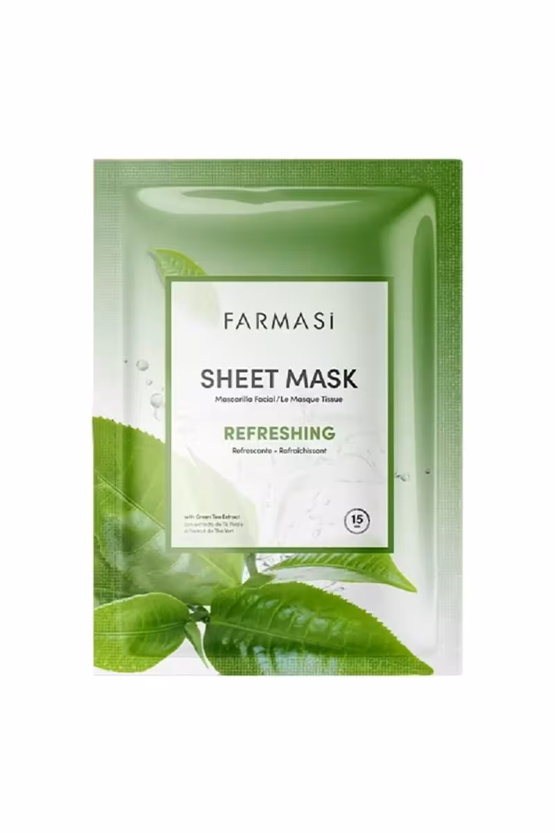 ماسک ورقه ای چای سبز فارماسی Farmasi Sheet Mask Refreshing