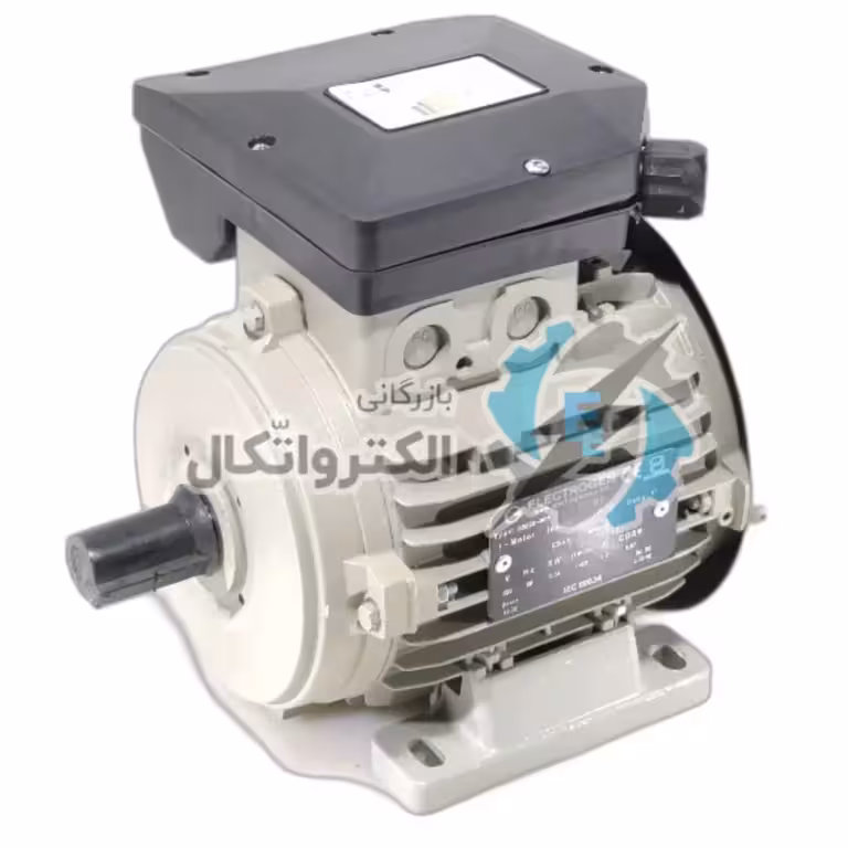 الکتروموتور تکفاز 550وات (0.75 اسب)1450 دور الکتروژن تک خازن رله ای