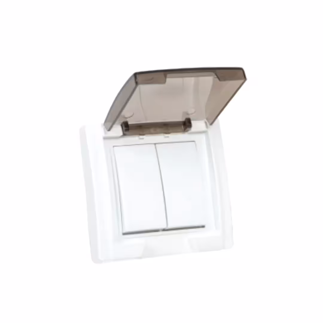 کلید دو پل دربدار توکار پارت الکتریک مدل آذین 7242