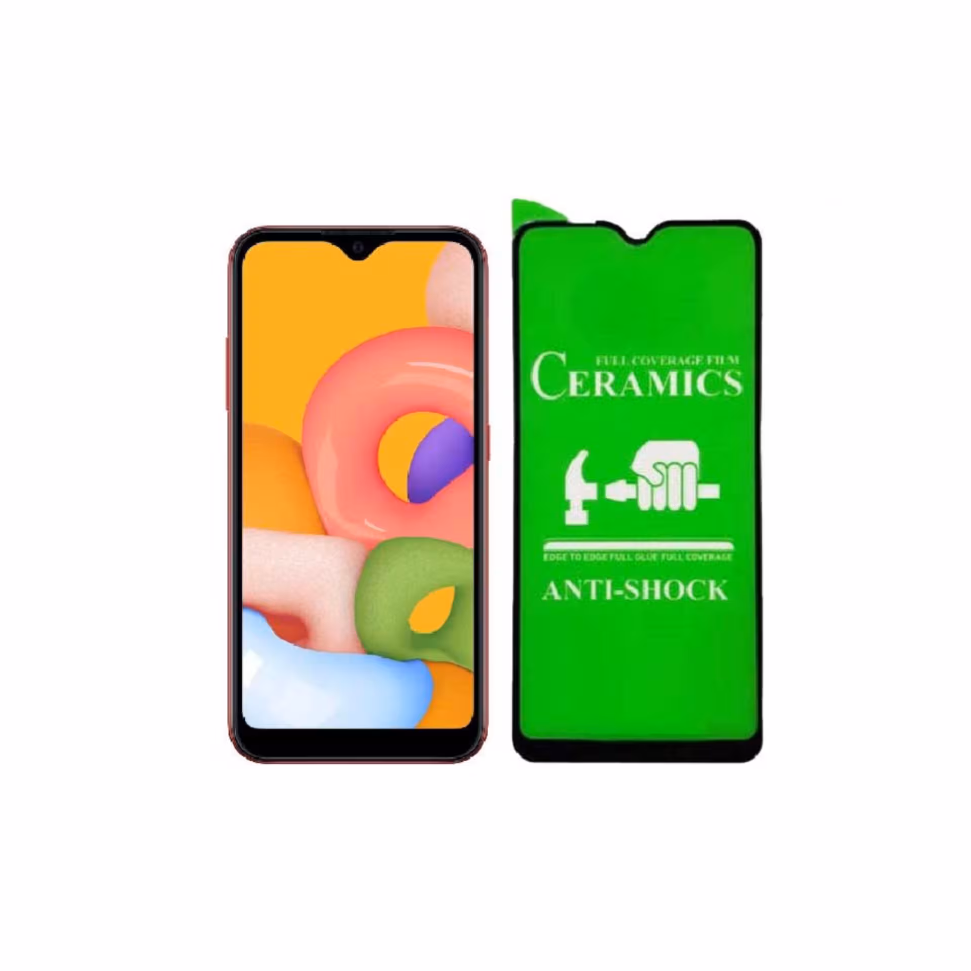 گلس سرامیکی مناسب برای سامسونگ Samsung Galaxy A01 - a01 - A01 - a 01 - A 01 - Samsung galaxy M01 - m01 - m 01 - M 01