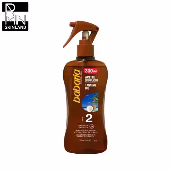 اسپری برنزه کننده باباریا مدل نارگیل SPF 6 حجم 300ml