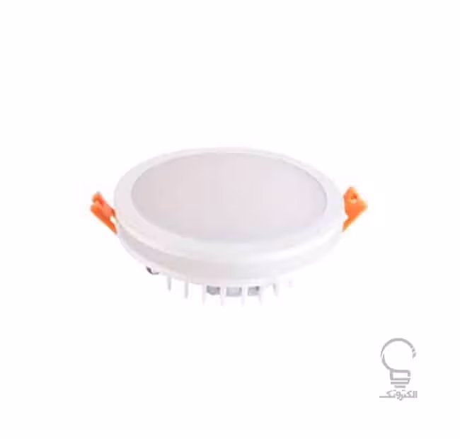 پنل LED رنگی سفید توکار گرد 15 وات سان لوکس