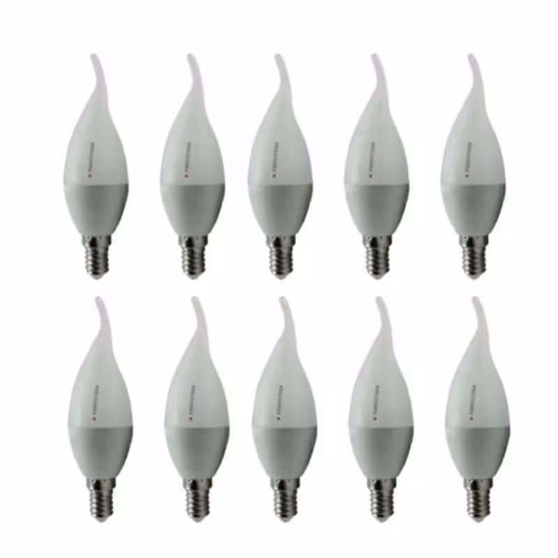 لامپ ال ای دی 7 وات نمانور مدل اشکی پایه کوتاه پایه E14 مجموعه 10 عددی