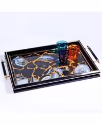 سینی پذیرایی مجلل طرح ماربل محصول کوزووا