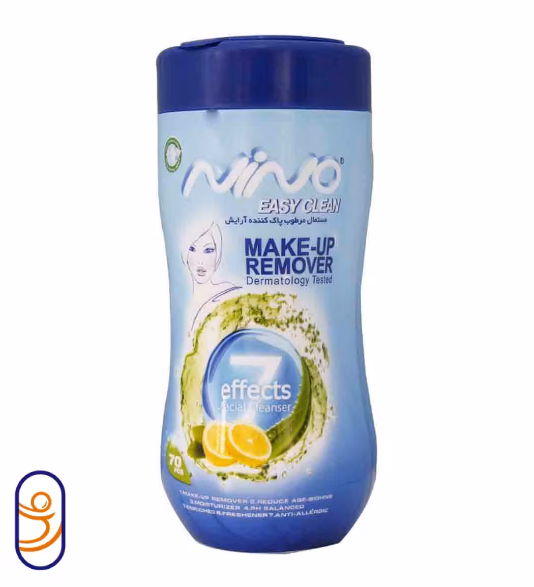 دستمال مرطوب پاک کننده آرایش نینو