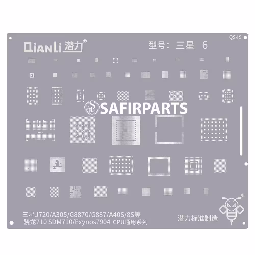 قیمت و خرید شابلون آی سی کيانلی QS45 Samsung J720/A305/G8870/G887/A40S/8S Snapdragon710 SDM710/Exynos7904 CPU