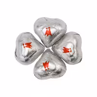 شکلات پذیرایی قلب نقره ای