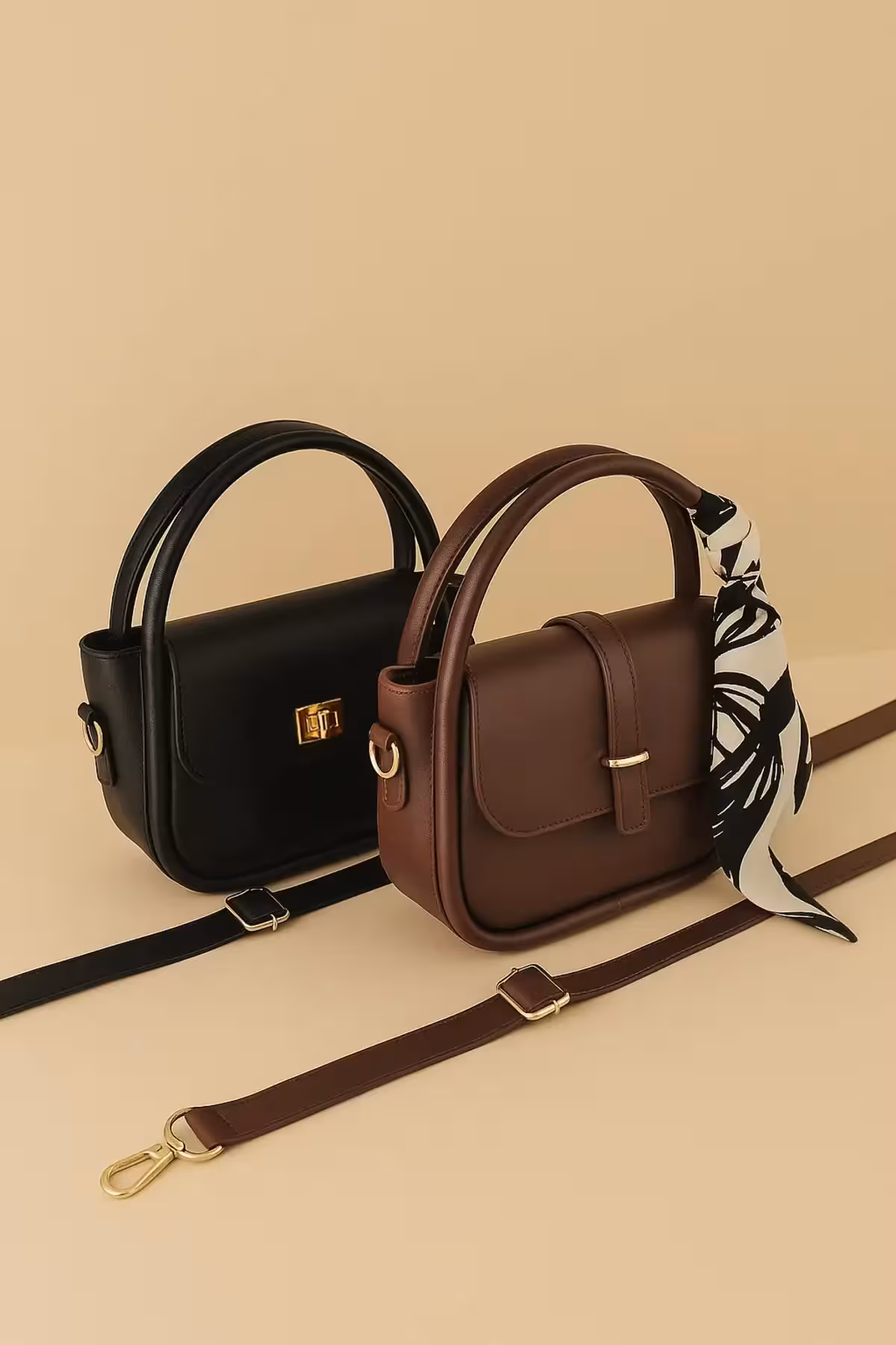 ست کیف دو عددی زنانه کیف دستی و کیف دوشی - 9273