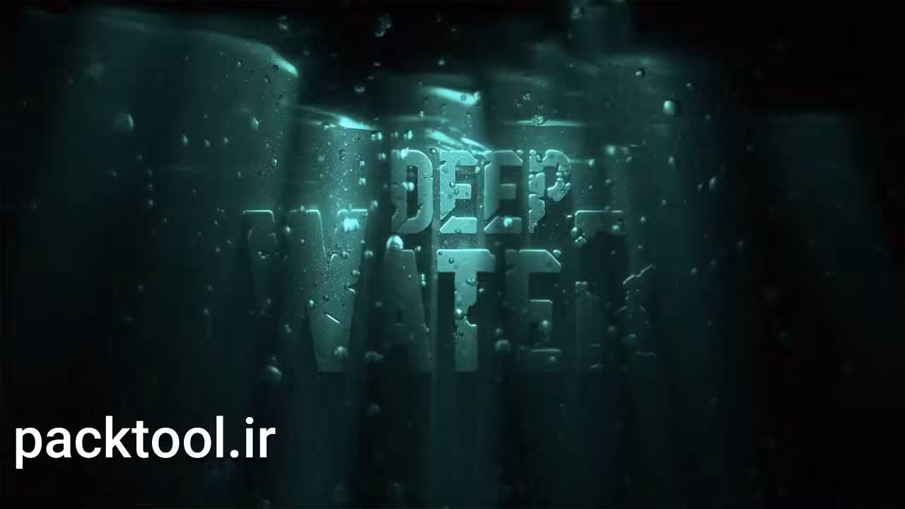 دانلود پروژه آماده لوگوی زیر آب افتر افکت Under Water Logo - پک تول