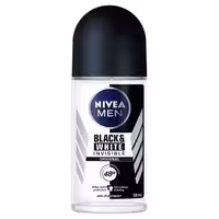 مام رول  مردانه نیوا مدل بلک اند وایت BLACK & WHITE Nivea 50ML