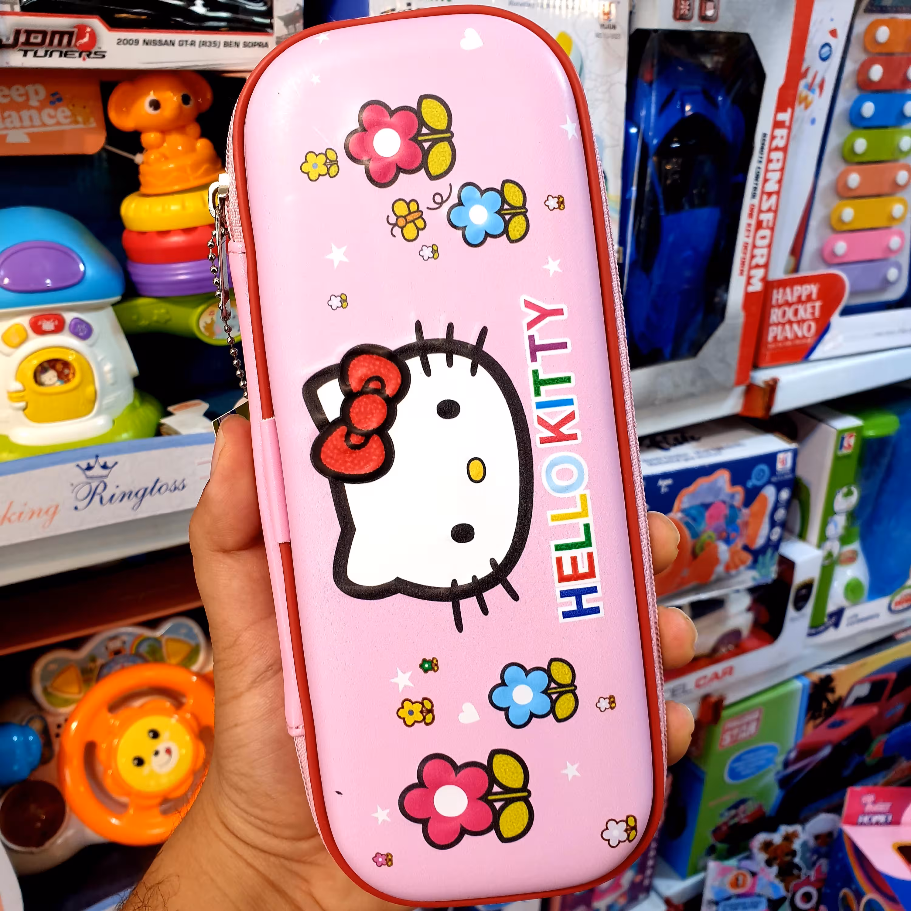 جامدادی کیتی برجسته ارسال رایگان درجه یک لایت استار اورجینال صورتی