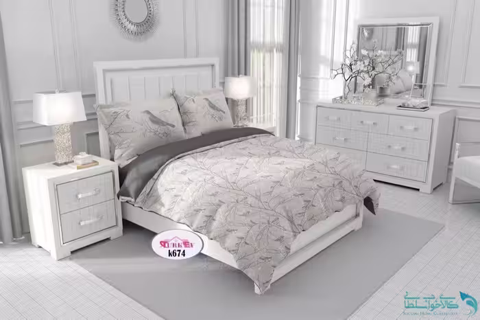 روتختی طرح شاخه و پرنده دونفره برند Turkev کد K674