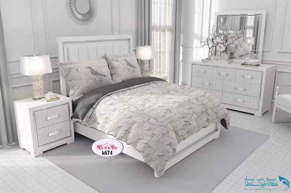 روتختی طرح شاخه و پرنده دونفره برند Turkev کد K674