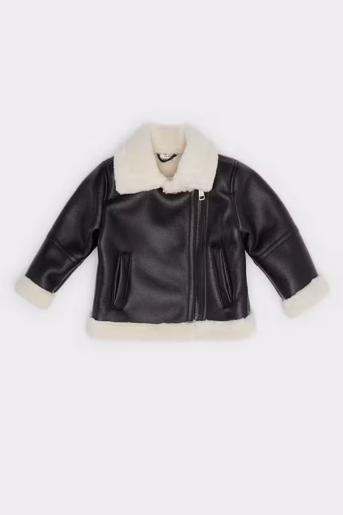 کاپشن نوزاد دختر مشکی دفکتو