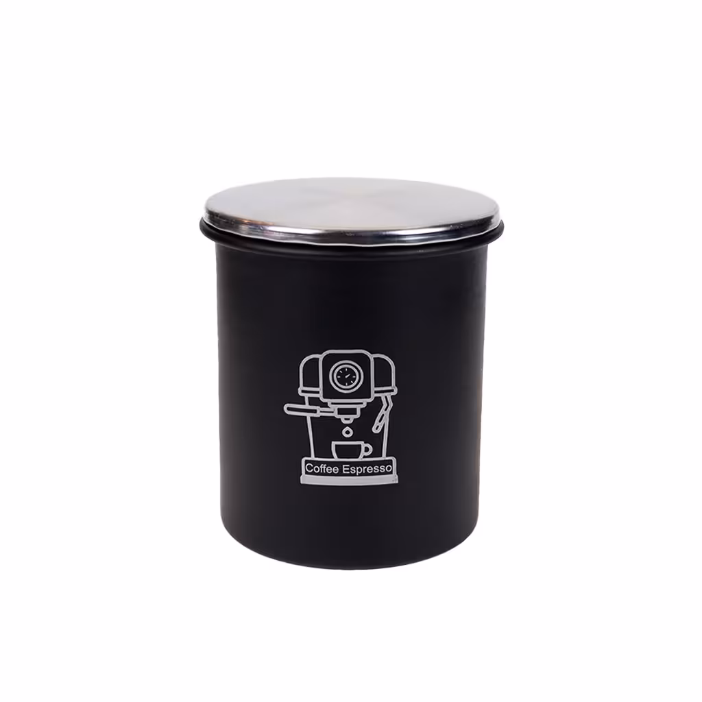 بانکه استیل قهوه مشکی طرح اسپرسوساز