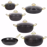 سرویس 11 پارچه اویز پلاس مدل لورنز(مشکی)