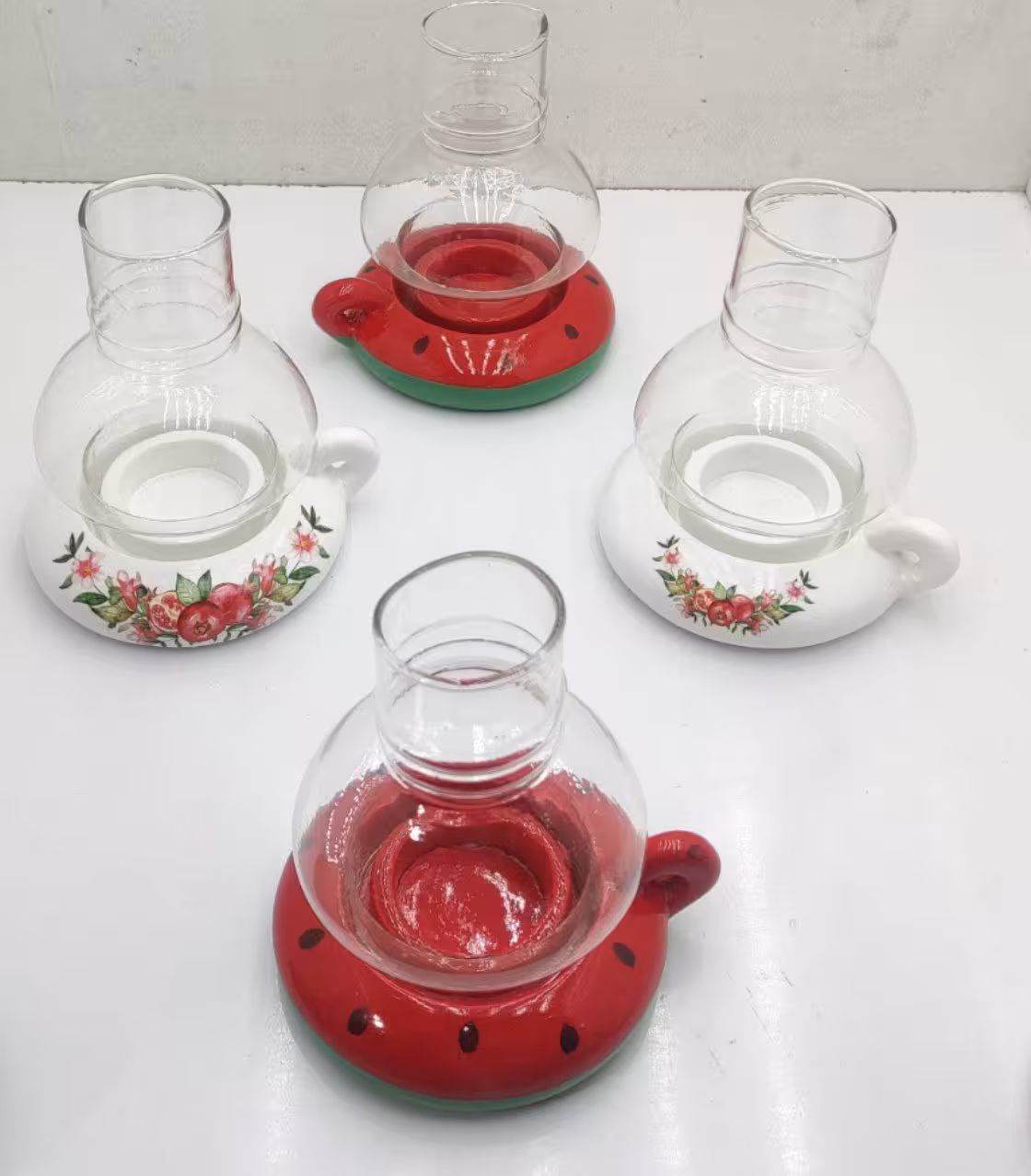 جای شمع وارمر انار و هندوانه یلدایی تک جعبه