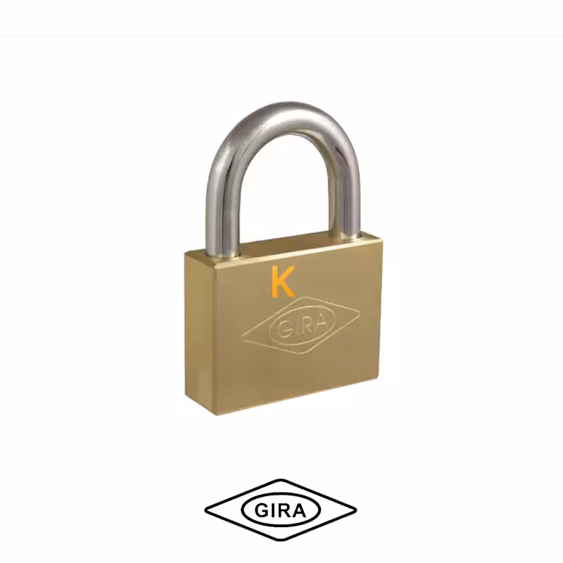 قفل آویز 60 برنجی تخت 005 گیرا