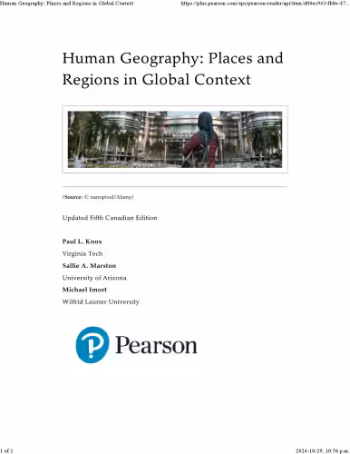 خرید و دانلود نسخه کامل کتاب Human Geography: Places and Regions in Global Context, Updated 5e Canada Version