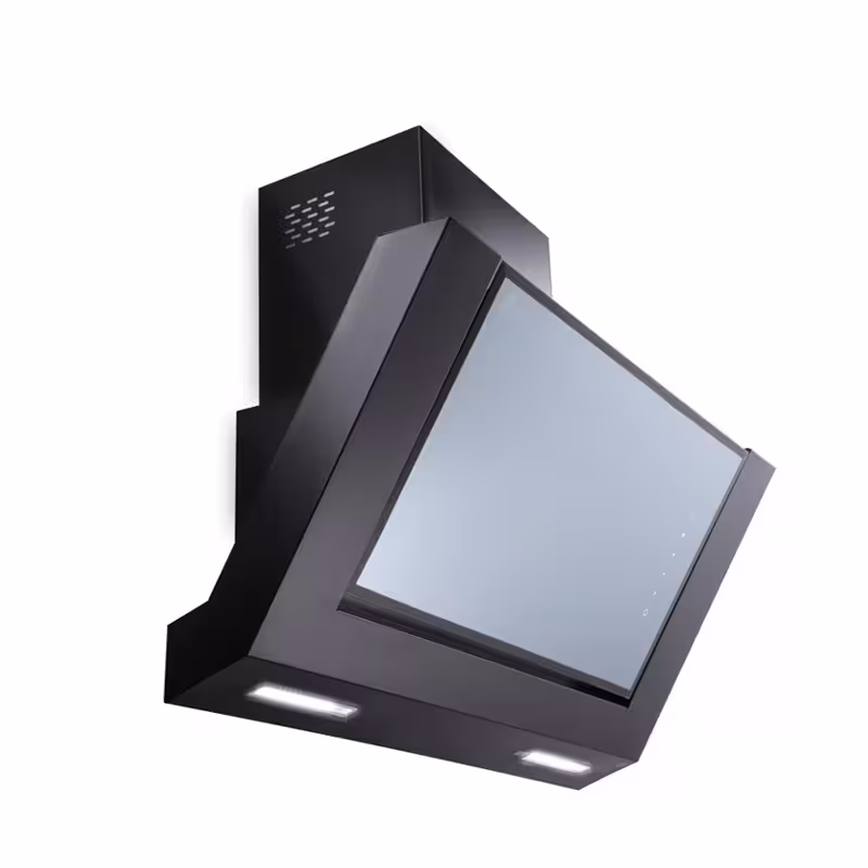 هود مورب بیمکث مدل 2055 سایز 90 مشکی رفلکس آینه ای