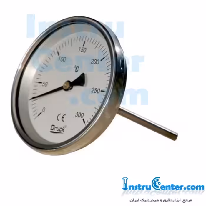 گیج دمای آنالوگ صفحه 100 میلی متر دنباله 20 سانتی ساخت DRUCK