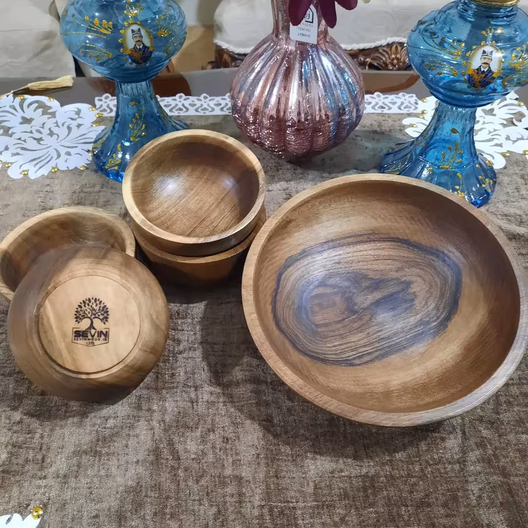 کاسه و پیاله چوبی
(چوب گردو
)
